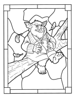 A coloring page of the spiderwick chronicles